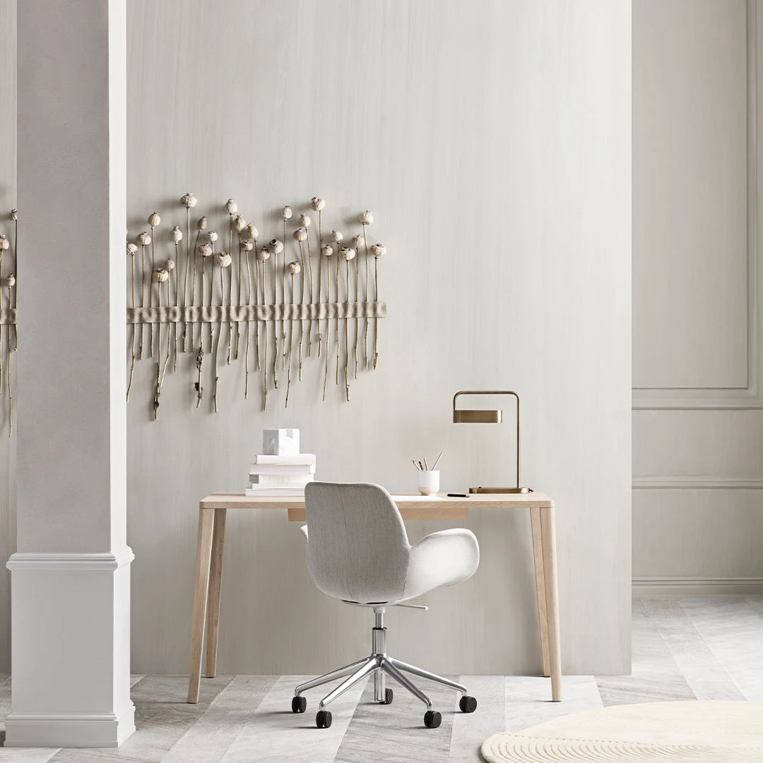 Seed Armchair - Upholstered - 5 - Star Base W/ Wheels - Grey Lacquered Steel 16 Seed Armchair - Upholstered - 5 - Star Base W/ Wheels - Grey Lacquered Steel - Image 14