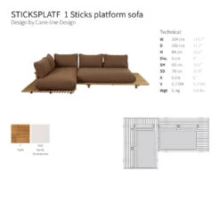 Sticks Platform Pre-configured Sofa - Setup 1 -Danish Design Store 0001 sticks1