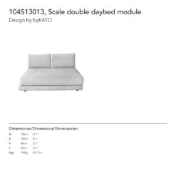 Scale Pre-configured Sofa - Setup 2 -Danish Design Store 0002 doubledaybed f1c272a1 2548 488b 805f 0c47a23e1032