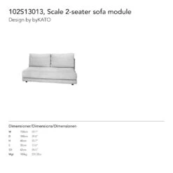 Scale Pre-configured Sofa - Setup 1 14 Scale Pre-configured Sofa - Setup 1 -Danish Design Store 0003 2seateropen