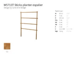 Sticks Outdoor Planter W/ Rack -Danish Design Store 0006 sticksrack