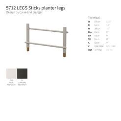 Sticks Outdoor Bench W/ Planter -Danish Design Store 0008 sticksplanterlegs