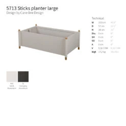 Sticks Outdoor Planter W/ Rack -Danish Design Store 0009 sticksplanterlarge
