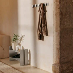 Ferm LIVING Lager Low Rack -Danish Design Store 0025 FermLiving SS25 LagerCoatRack Aluminium Aluminium 1104270762 LagerLowRack Aluminium 1104270954