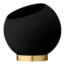 AYTM Globe Flowerpot (Order Quantity: 4) -Danish Design Store 0061 504670050011 GLOBEFlowerPot Black Smallcopy