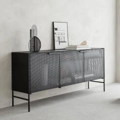 Grid Sideboard 13 Grid Sideboard -Danish Design Store 00 KristinaDamStudio SS20 CurvedSideTable steel