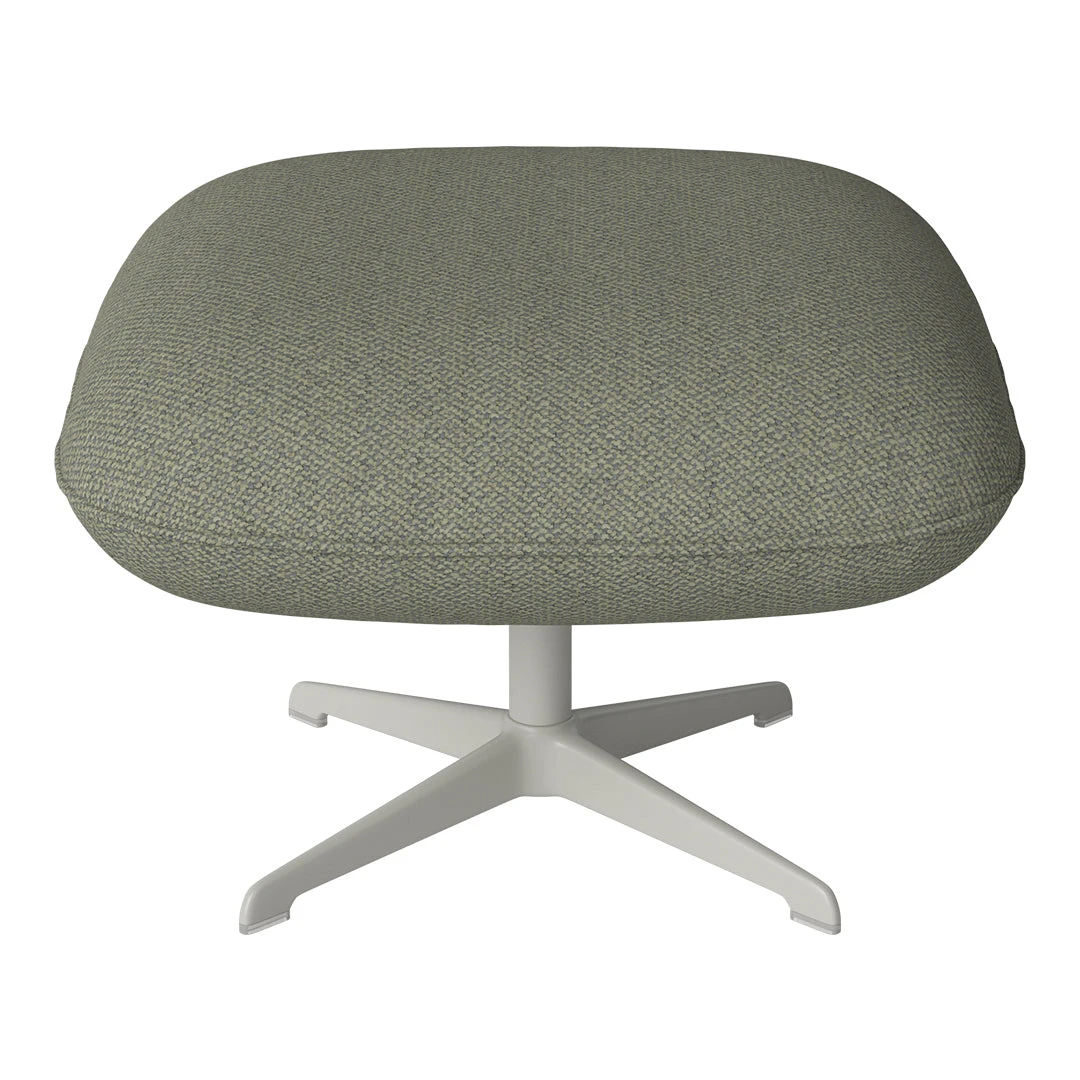 Ripon Footstool - 4-Star Base - Grey Lacquered Steel 6 Ripon Footstool - 4-Star Base - Grey Lacquered Steel - Image 4