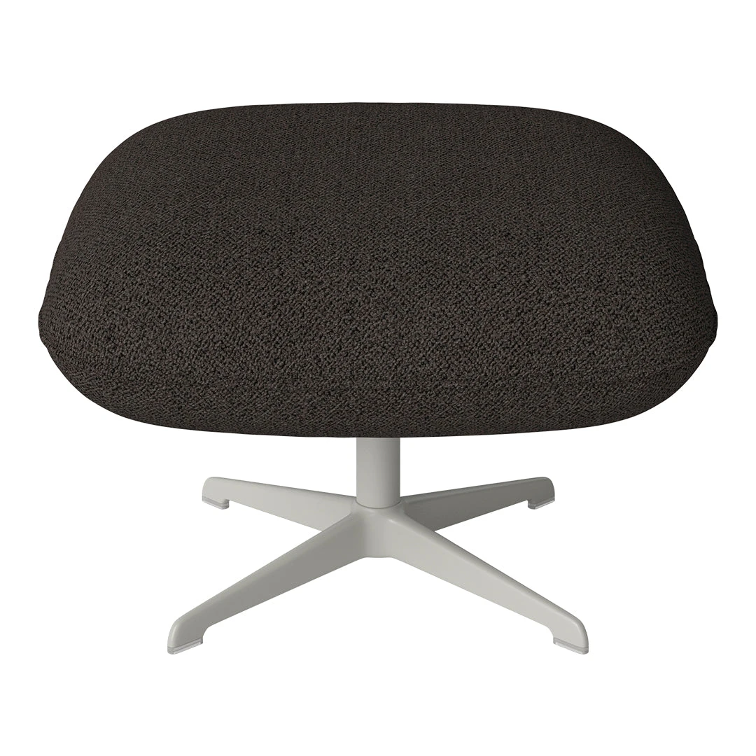 Ripon Footstool - 4-Star Base - Grey Lacquered Steel 5 Ripon Footstool - 4-Star Base - Grey Lacquered Steel - Image 3