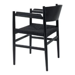 Mater Nestor Dining Armchair 26 Mater Nestor Dining Armchair -Danish Design Store 08104 Nestor BlackBlackPapercord Back