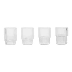 Ferm LIVING Ripple Small Glass - Set Of 4
