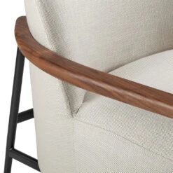 Gubi Sejour Lounge Armchair -Danish Design Store 10093483 DTL Sejour LoungeChair WArmrests BlackMatt AmericanWalnutOiled Plain EnzoDegliAngiuoni 0001