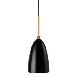 Gubi Grossman Gräshoppa Pendant 26 Gubi Grossman Gräshoppa Pendant -Danish Design Store 10110708 FRT Grashoppa Pendant Brass Black Glossy