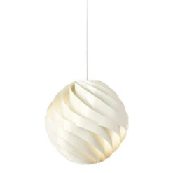 Gubi Turbo Pendant 23 Gubi Turbo Pendant -Danish Design Store 10110907 FRT Turbo Pendant 6 Alabaster White Glossy On