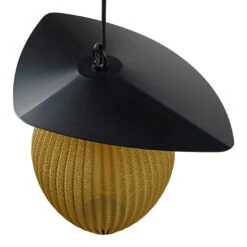 Gubi Satellite Outdoor Pendant 15 Gubi Satellite Outdoor Pendant -Danish Design Store 10117681 DTL Satelite Pendant O27 Mustard Gold Semi Matt