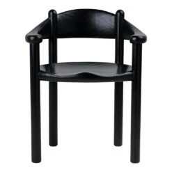 Gubi Daumiller Dining Armchair -Danish Design Store 10128867 FRT Daumiller Dining Armchair Black Stained