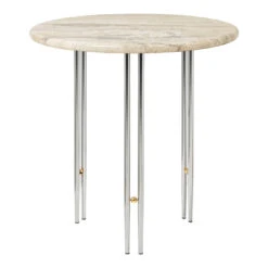 Gubi IOI Side Table 27 Gubi IOI Side Table -Danish Design Store 10129140 FRT IOI Coffee Table 50 Chrome Rippled Beige