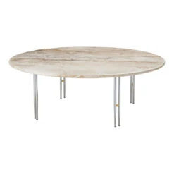 Gubi IOI Coffee Table 20 Gubi IOI Coffee Table -Danish Design Store 10129144 FRT IOI CoffeeTable 100 Chrome RippledBeige