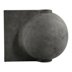 101 COPENHAGEN Offset Vase -Danish Design Store 111213 Offset Vase Big Dark Grey edited