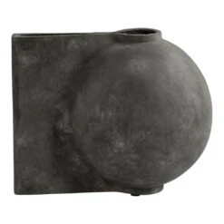 101 COPENHAGEN Offset Vase -Danish Design Store 111214 Offset Vase Mini Dark Grey edited