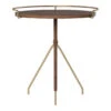Umanoff Side Table -Danish Design Store 1188879 Umanoff Side Table 45 Brushed Brass Walnut Front 80e5d991 2649 4f1b a5ee 515e3186d813