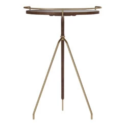 Umanoff Side Table -Danish Design Store 1189879 Umanoff Side Table 60 Brushed Brass Walnut Back 0af98a4a 12b8 4de5 89cc ab33177c0ab6