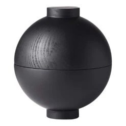 Wooden Sphere 20 Wooden Sphere -Danish Design Store 125100400 Kristina Dam Studio XL Wooden Sphere Black
