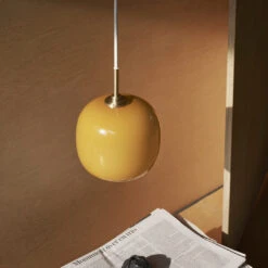Louis Poulsen VL 45 Radiohus Pendant -Danish Design Store 1 0010 SS25 VL45 Radiohus Pendant Asnaes Amber Hall Close Up OFF 81c05d40 efc3 4902 a792 3c8cc2faf199