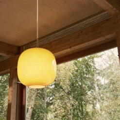 Louis Poulsen VL 45 Radiohus Pendant -Danish Design Store 1 0014 SS25 VL45 Radiohus Pendant Asnaes Amber Close UP 2 f4760558 120a 4a62 a598 0f12c5524f22