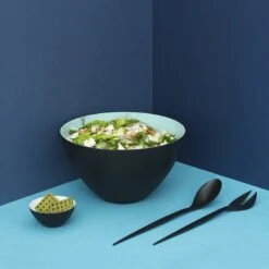 Normann Copenhagen Krenit Salad Serving Set (Order Quantity: 8) -Danish Design Store 2015 Summer Salad 352010 Krenit Salad Set Black 2 11da6180 6099 40b2 ab0c 00900fd21a0b