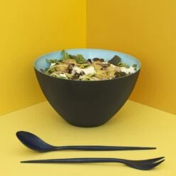 Normann Copenhagen Krenit Salad Serving Set (Order Quantity: 8) -Danish Design Store 2015 Summer Salad 352022 Krenit Salad Set Blue 2 ad582864 69e4 4dda 849d 5cded6a80f7c