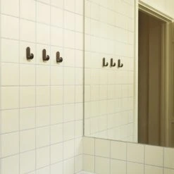 Normann Copenhagen Curve Mini Hook - Set Of 2 (Order Quantity: 6) 39 Normann Copenhagen Curve Mini Hook - Set Of 2 (Order Quantity: 6) -Danish Design Store 2021 Curve Mini Hooks 2pcs Matt Brown 01