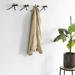 Normann Copenhagen Sticks Hooks - Set Of 2 (Order Quantity: 6) -Danish Design Store 2022 Sticks Hooks Black