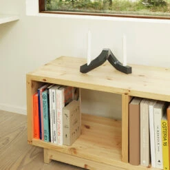 Normann Copenhagen Crooked Candlestick Two (Order Quantity: 2) 28 Normann Copenhagen Crooked Candlestick Two (Order Quantity: 2) -Danish Design Store 2023 Crooked Candlestick Two Grey Plank Bookcase Low 02