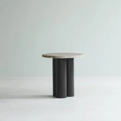 Normann Copenhagen Dit Side Table 34 Normann Copenhagen Dit Side Table -Danish Design Store 2023 Dit Table Brown Travertine Silver