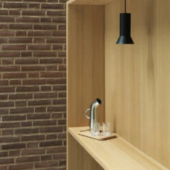 Normann Copenhagen Stripe Glass (Order Quantity: 4) 27 Normann Copenhagen Stripe Glass (Order Quantity: 4) -Danish Design Store 2023 Hat Lamp Small Black Pipe Pitcher Stripe Glass White