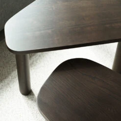 Normann Copenhagen Sculp Coffee Table -Danish Design Store 2023 Sculp Brown Stained Ash Detail 02