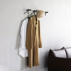 Normann Copenhagen Sticks Hooks - Set Of 2 (Order Quantity: 6) -Danish Design Store 2023 Sticks Hooks Black 02