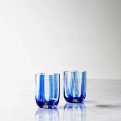 Normann Copenhagen Stripe Glass (Order Quantity: 4) 18 Normann Copenhagen Stripe Glass (Order Quantity: 4) -Danish Design Store 2023 Stripe Glass 39cl Blue Stripes 01