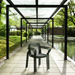 Normann Copenhagen Vig Outdoor Dining Chair W/ Armrest -Danish Design Store 2023 Vig Armchair Group Stacking