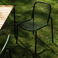 Normann Copenhagen Vig Outdoor Dining Chair -Danish Design Store 2023 Vig Chair Dark Green