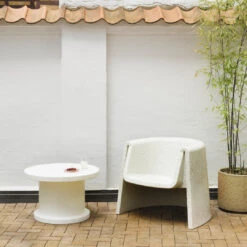 Normann Copenhagen Bit Coffee Table -Danish Design Store 2024 Bit Lounge Chair Bit Coffee Table White 01