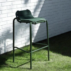 Normann Copenhagen Cushion For Vig Outdoor Bar & Counter Stool -Danish Design Store 2024 Vig Barstool Cushion Green Vig Barstool Robinia Dark Green