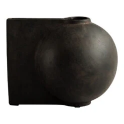 101 COPENHAGEN Offset Vase -Danish Design Store 211017 Offset Vase Mini Coffee edited