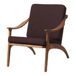 Warm Nordic Lean Back Chair -Danish Design Store 2201024 warmnordic furniture leanback loungechair teak coffeebrown