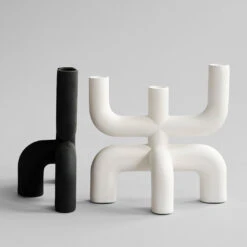 101 COPENHAGEN Cobra Candle Holder -Danish Design Store 223072 Cobra Candle Holder Bone White 2