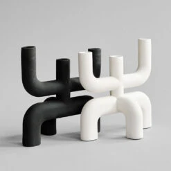 101 COPENHAGEN Cobra Candle Holder -Danish Design Store 223072 Cobra Candle Holder Bone White 3