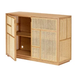 Air Sideboard 21 Air Sideboard -Danish Design Store 2359 8400AirSideboardOak SideOpen WhiteBG