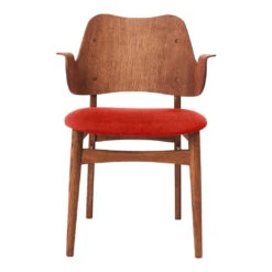 Warm Nordic Gesture Chair - Seat Upholstered 26 Warm Nordic Gesture Chair - Seat Upholstered -Danish Design Store 2405005 warmnordic diningchairs gesture teak stained seat sunset orange back teak stained