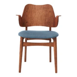 Warm Nordic Gesture Chair - Seat Upholstered 30 Warm Nordic Gesture Chair - Seat Upholstered -Danish Design Store 2405010 warmnordic diningchairs gesture teak stained seat denim blue back teak stained
