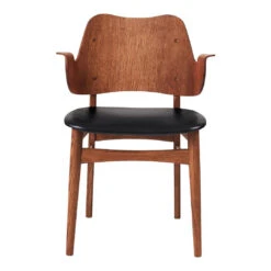 Warm Nordic Gesture Chair - Seat Upholstered 31 Warm Nordic Gesture Chair - Seat Upholstered -Danish Design Store 2405013 warmnordic diningchairs gesture teak stained seat black leather back teak stained